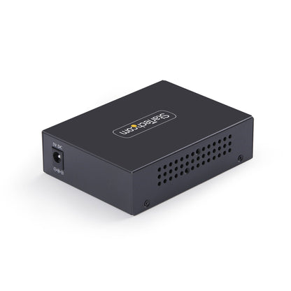 StarTech.com 10GbE Multi-Gigabit Open SFP+ Fiber Media Converter, Standalone Networking