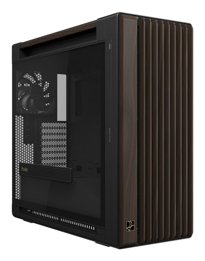 ASUS ProArt PA602 Wood Edition Modern Black - Tempered Glass Panel Midi Tower Black PC Case