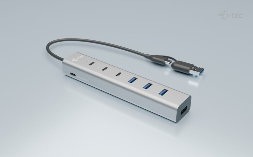 i-tec USB-C/USB-A Charging Metal HUB 7 port