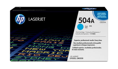 HP CE251A/504A Cyan Toner Cartridge (7K pages, HP CLJ CP 3525)