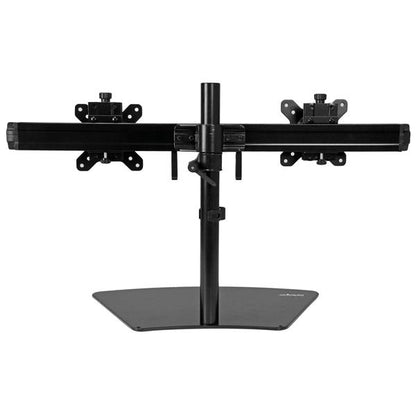 StarTech.com Dual-Monitor Stand - Horizontal - Black - For up to 24" (17.6lb/8kg) Mount