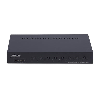 StarTech.com 8-Port DisplayPort KVM Switch with 1U Rack Mount Kit, 4K 60Hz DP 1.2