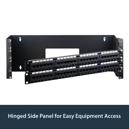 StarTech.com 4U Hinged Wall Mount Patch Panel Bracket - 6 inch Deep - 19" Patch