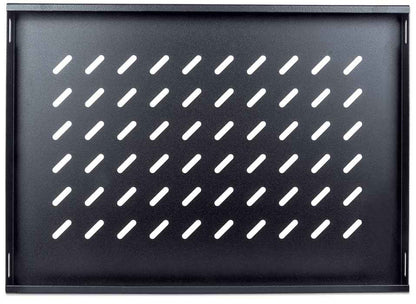 Intellinet 19" Fixed Shelf, 1U, 345mm Depth, Max 50kg, Black Rack