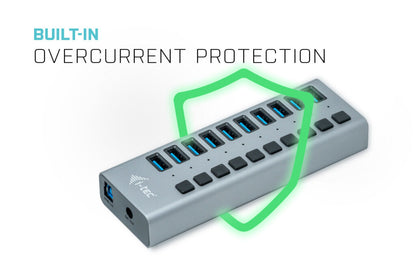 i-tec USB 3.0 Charging HUB 10 port + Power Adapter 48 W Charger