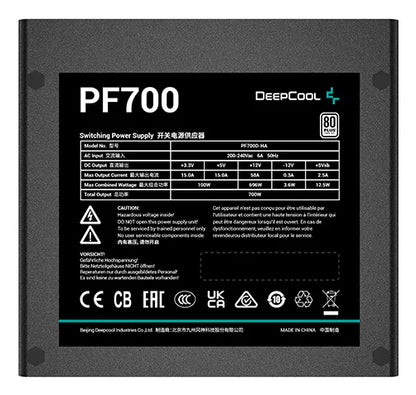 DeepCool PF700 power supply unit 700 W 20+4 pin ATX ATX Black