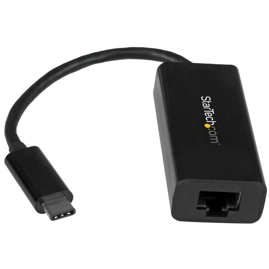 StarTech.com USB-C to Gigabit Ethernet Adapter, Black, Thunderbolt 3 / 4 Compatible