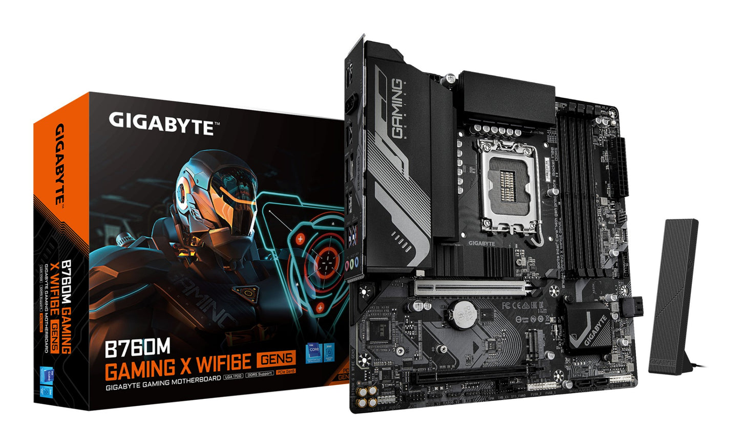 Gigabyte B760M GAMING X WIFI6E GEN5 Motherboard - Supports 14th Gen. Intel Core