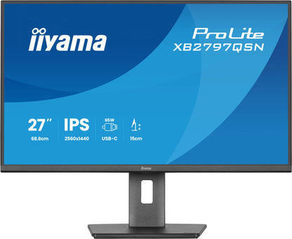 iiyama ProLite XB2797QSN-B1 27" QHD IPS Monitor