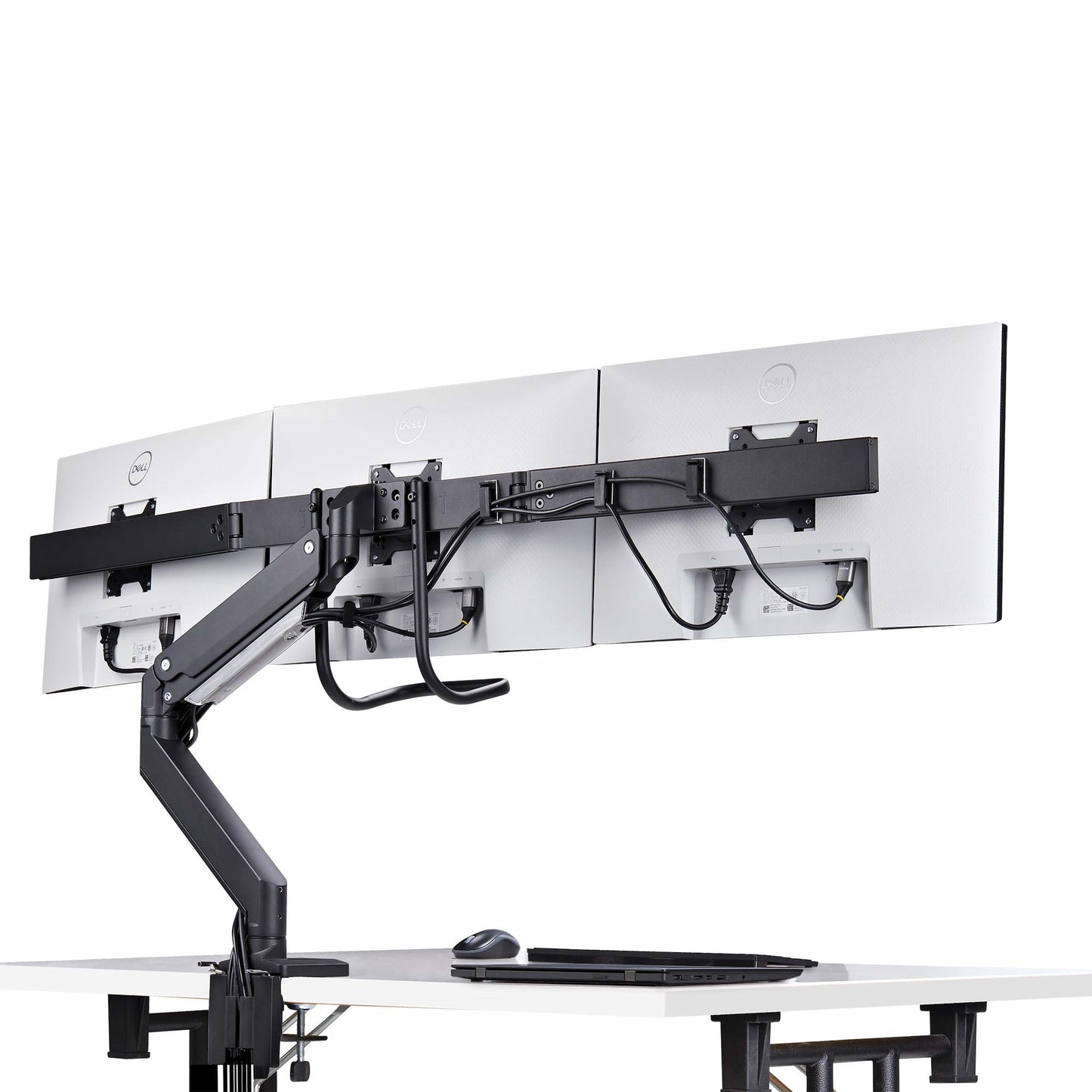 StarTech.com Desk Mount Triple Monitor Arm with Crossbar For Up To Three 27in