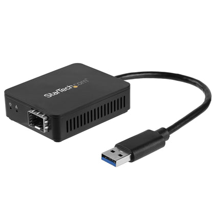 StarTech.com USB 3.0 to Fiber Optic Converter - Compact USB to Open SFP Adapter