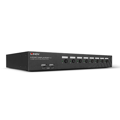 Lindy 8 Port DisplayPort 1.2, USB 2.0 and Audio KVM Switch