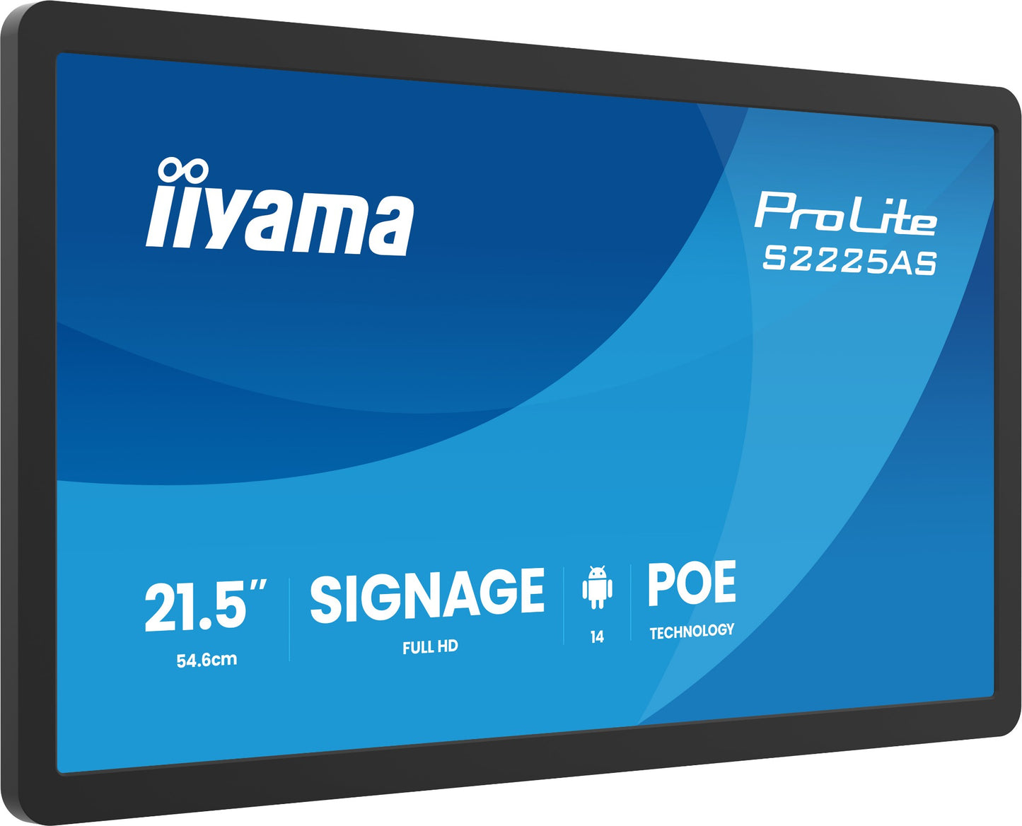 iiyama ProLite S2225AS-B1P Digital signage flat panel 21.5" Full HD IPS Monitor