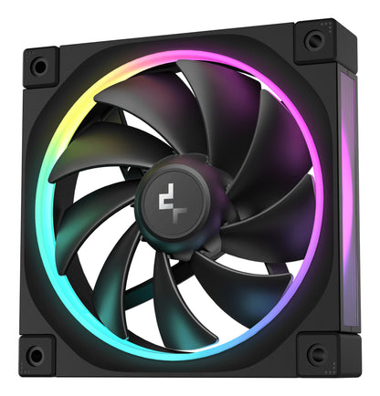 DeepCool FL12-3 in 1 Computer case Fan 12 cm Black 3 pc(s) Cooling