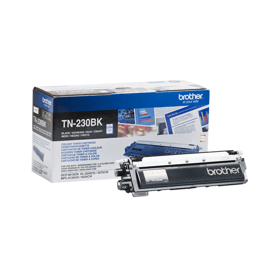 Brother TN-230BK Black Toner Cartridge (2.2K pages, Brother HL-3040 CN)