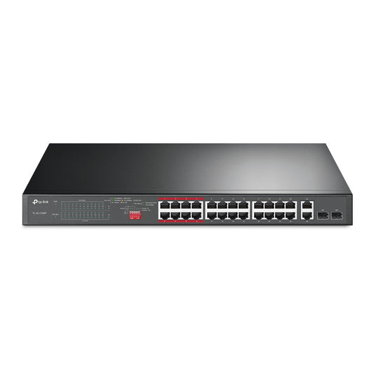 TP-LINK 24-Port 10/100Mbps + 2-Port Gigabit Switch PoE