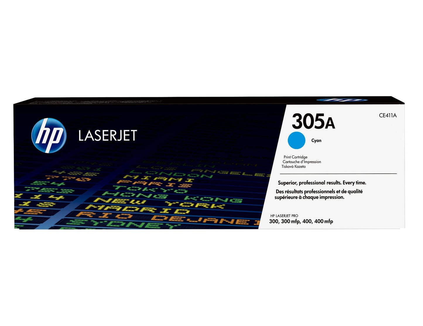 HP CE411A/305A Cyan Toner Cartridge (2.6K pages, HP LaserJet M 375)