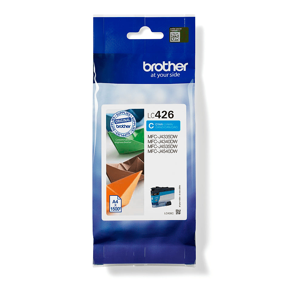 Brother LC-426C Cyan Ink Cartridge (1.5K pages, Brother MFC-J 4335)