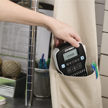 DYMO LabelManager 160 Label Maker Starter Kit with 3 rolls of D1 Label Tape | Label Printer