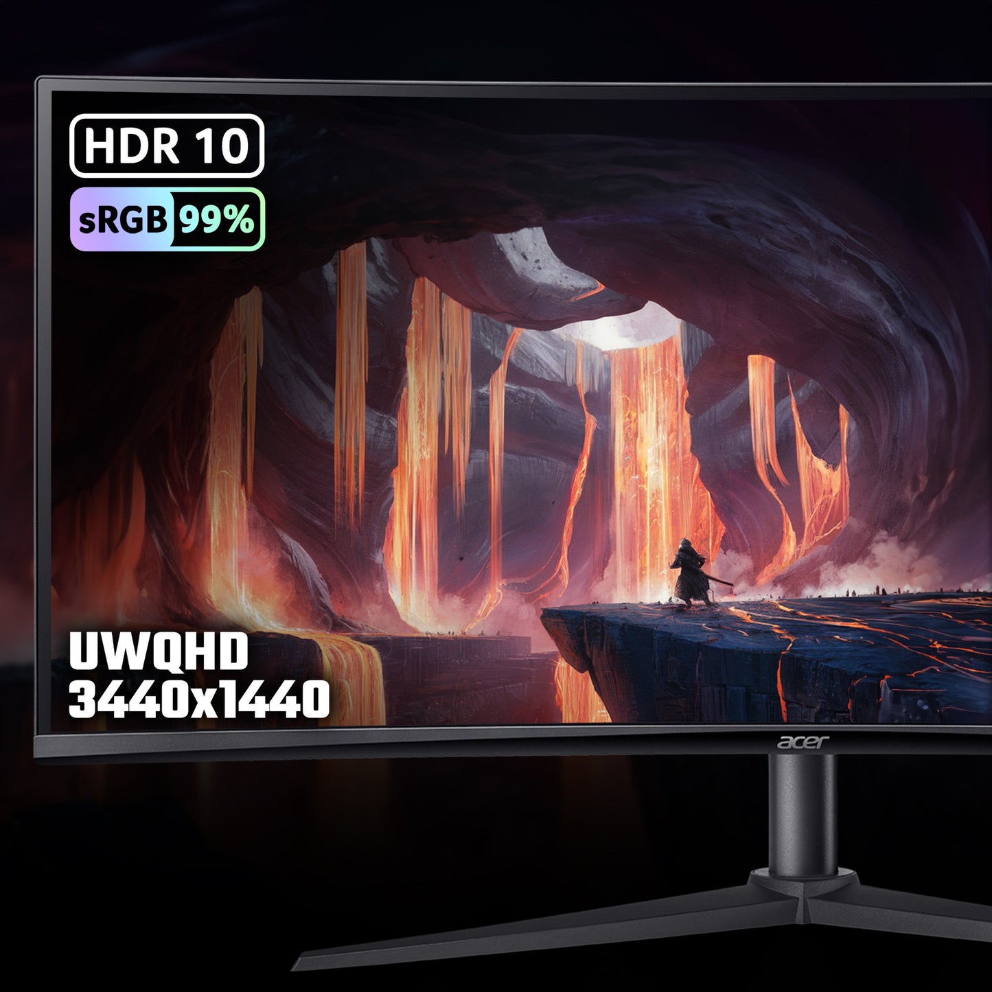Acer NITRO XZ0 Nitro XZ340CUR J0 Widescreen Gaming 34" UWQHD VA 120Hz Curved Monitor