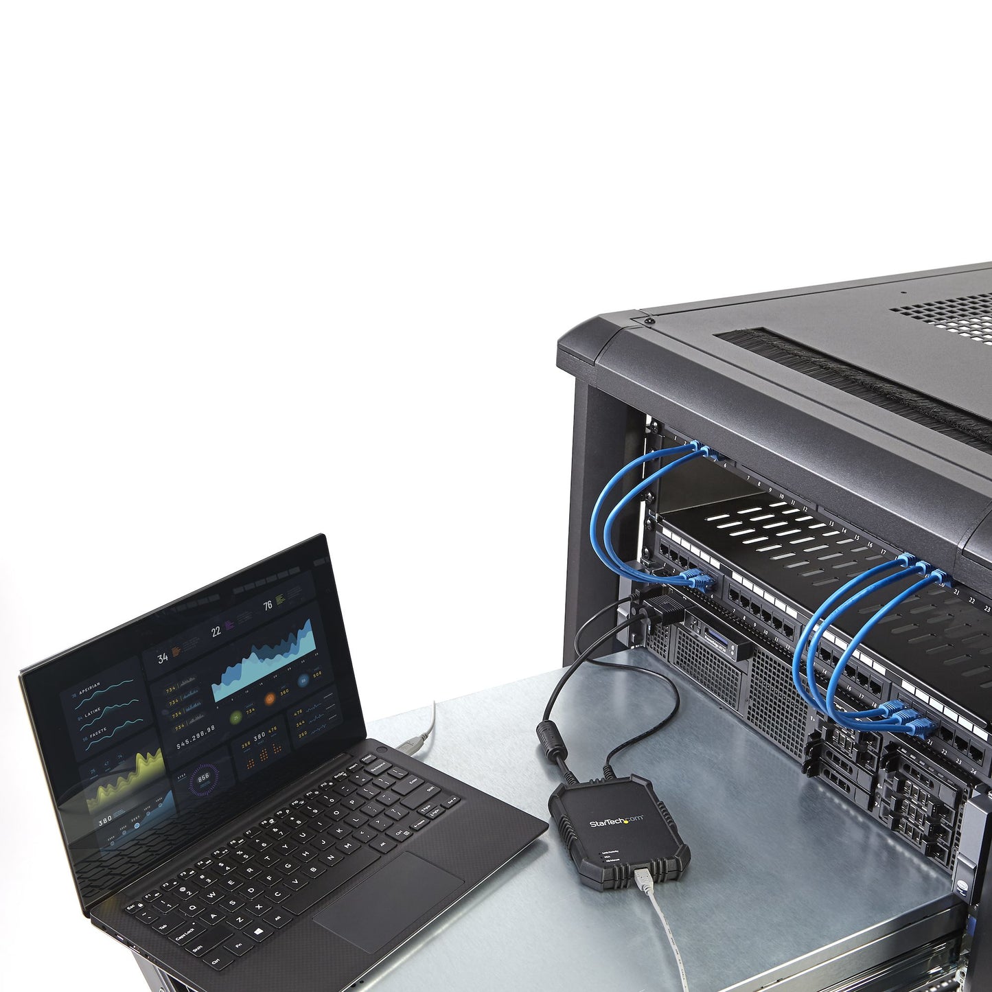 StarTech.com Laptop-to-Server KVM Console with Rugged Housing - TAA KVM Switch