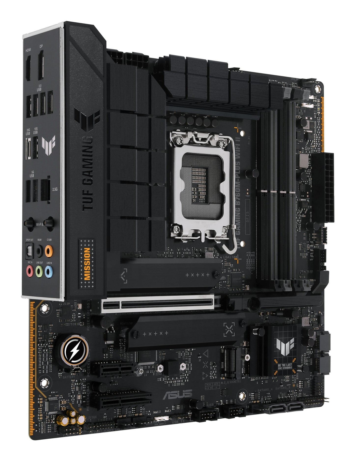 ASUS TUF GAMING B760M-PLUS WIFI II Intel B760 LGA 1700 micro ATX Motherboard