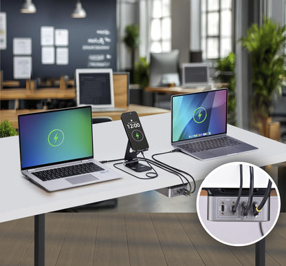 StarTech.com 4-Port Multi-Device USB-C Charger, 240W Total, Single Port 140W EPR, PD