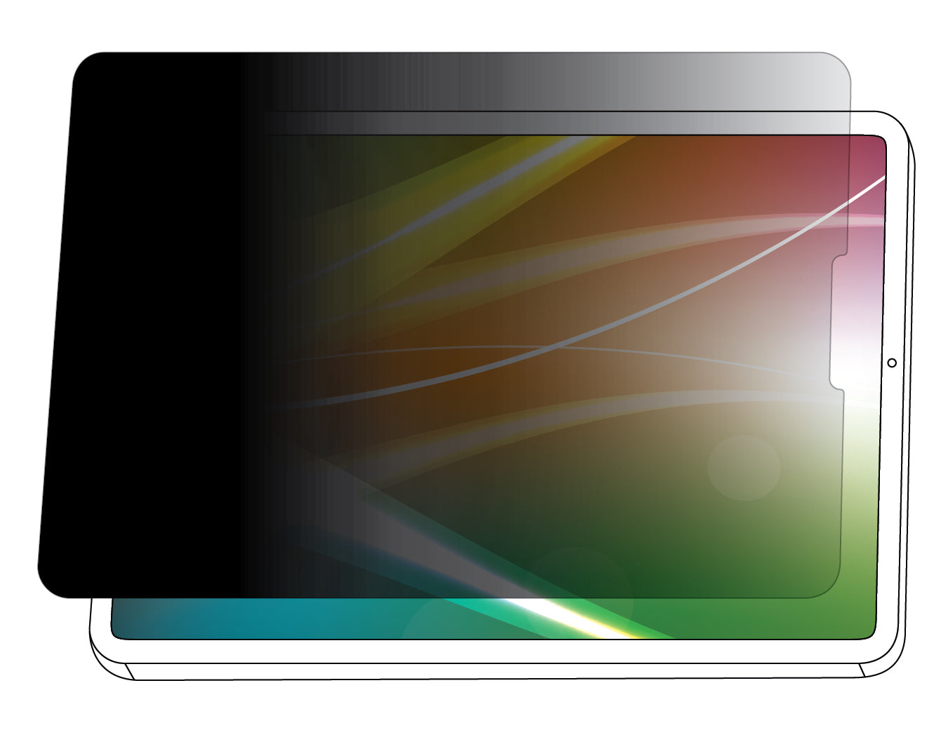 3M Bright Screen Privacy Filter for Apple® iPad 11in, BPTAP003