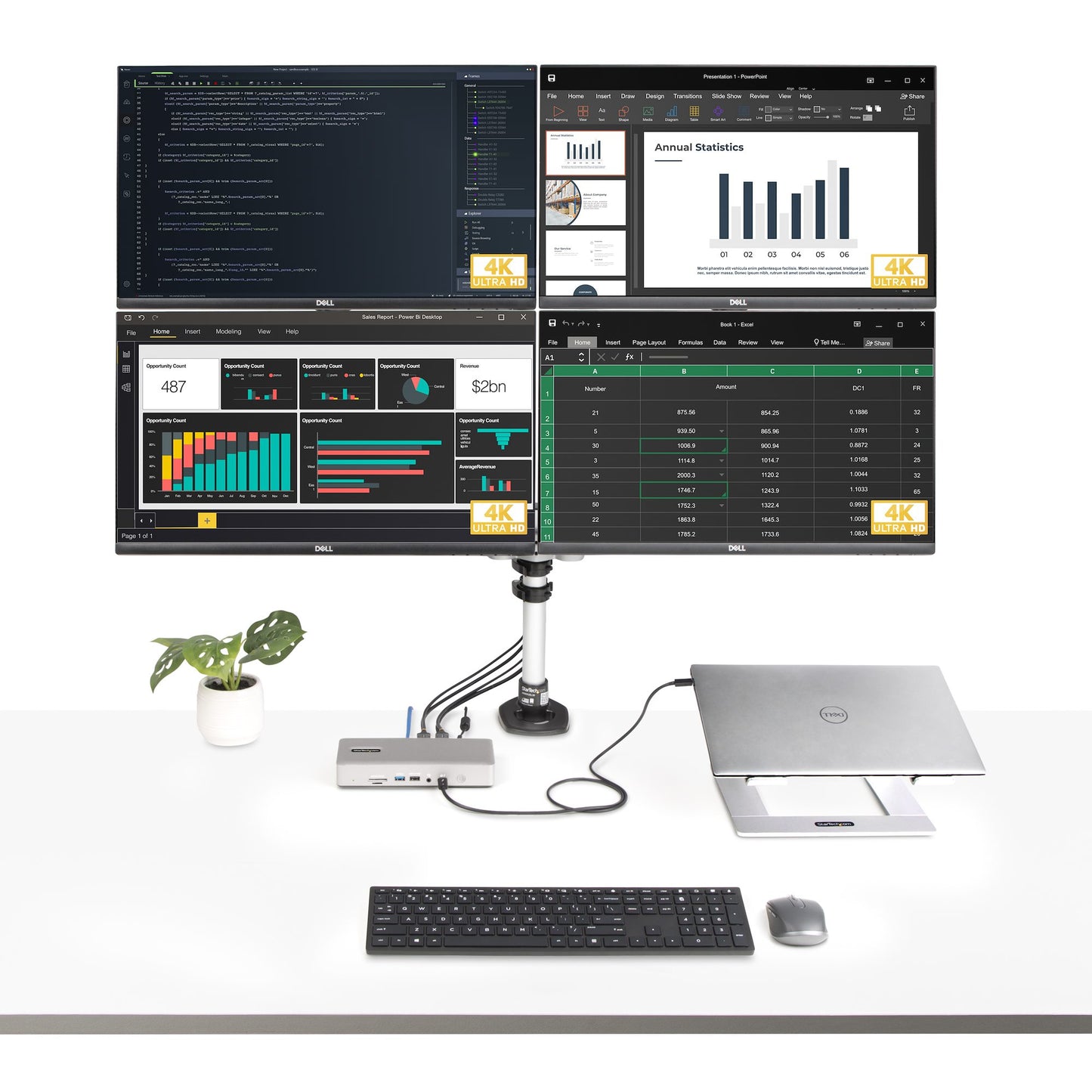 StarTech.com Universal USB4 & Thunderbolt 4 Docking Station 100W