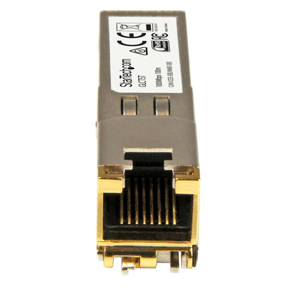 StarTech.com Cisco GLC-T Compatible SFP Module - 1000BASE-T - SFP to RJ45 Cat6/Cat5e - 1GE Gigabit Ethernet SFP - RJ-45 100m - Cisco Firepower, ASR920, IE2000 Networking