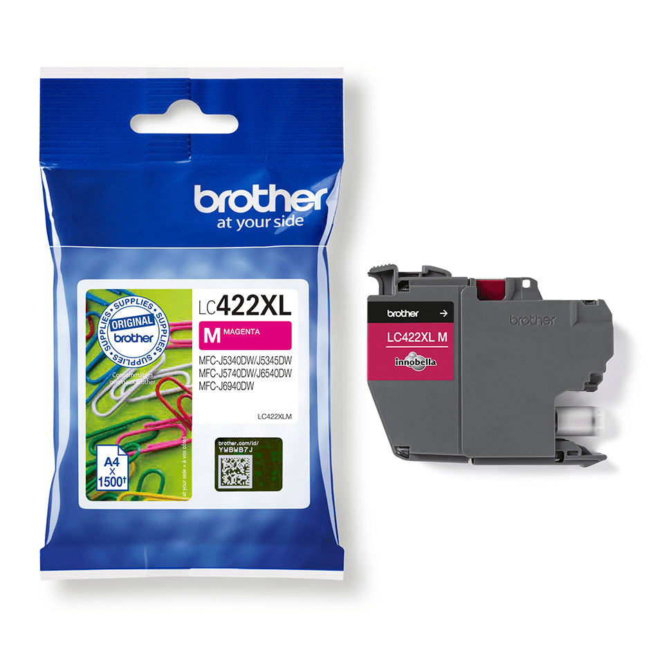 Brother LC-422XLM Magenta Ink Cartridge (1.5K pages, Brother MFC-J 5340)
