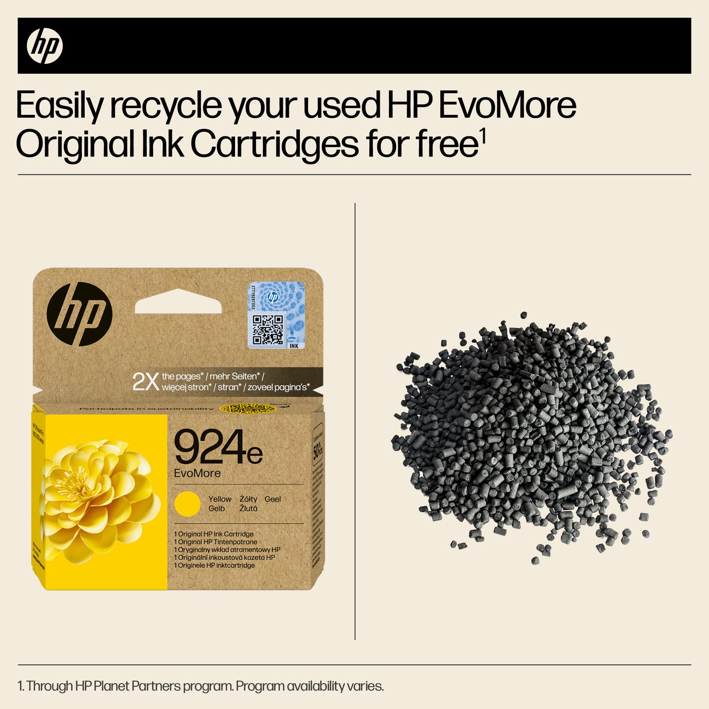 HP 4K0U9NE/924E Yellow Ink Cartridge (800 pages)