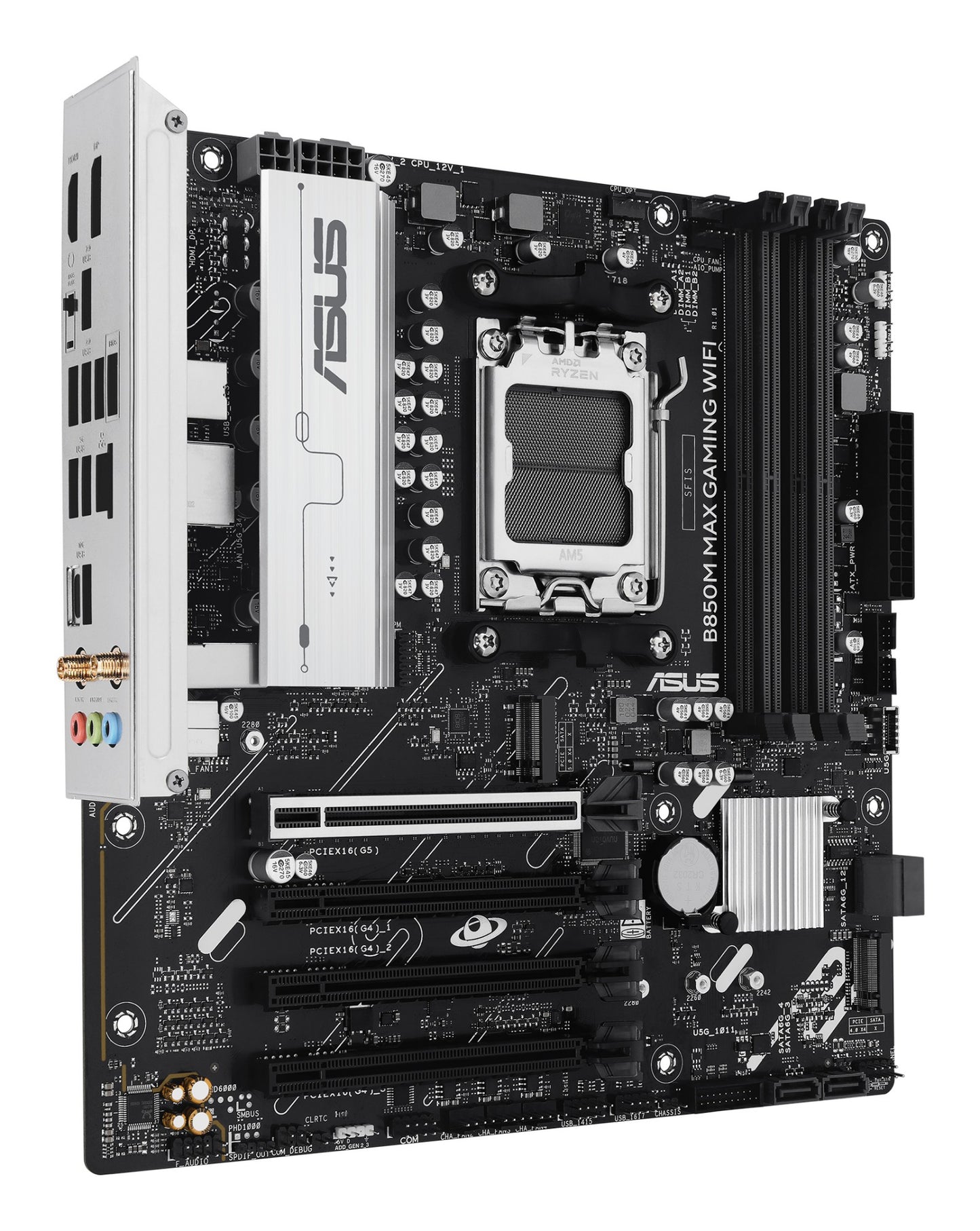 ASUS B850M MAX GAMING WIFI AMD B850 Socket AM5 micro ATX Motherboard