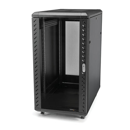 StarTech.com 18U Enterprise-Grade Flat Pack Server Rack Cabinet, 19in Enclosed