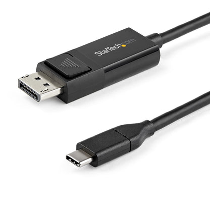 StarTech.com 6.6ft (2m) USB C to DisplayPort 1.2 Cable 4K 60Hz - Bidirectional DP to