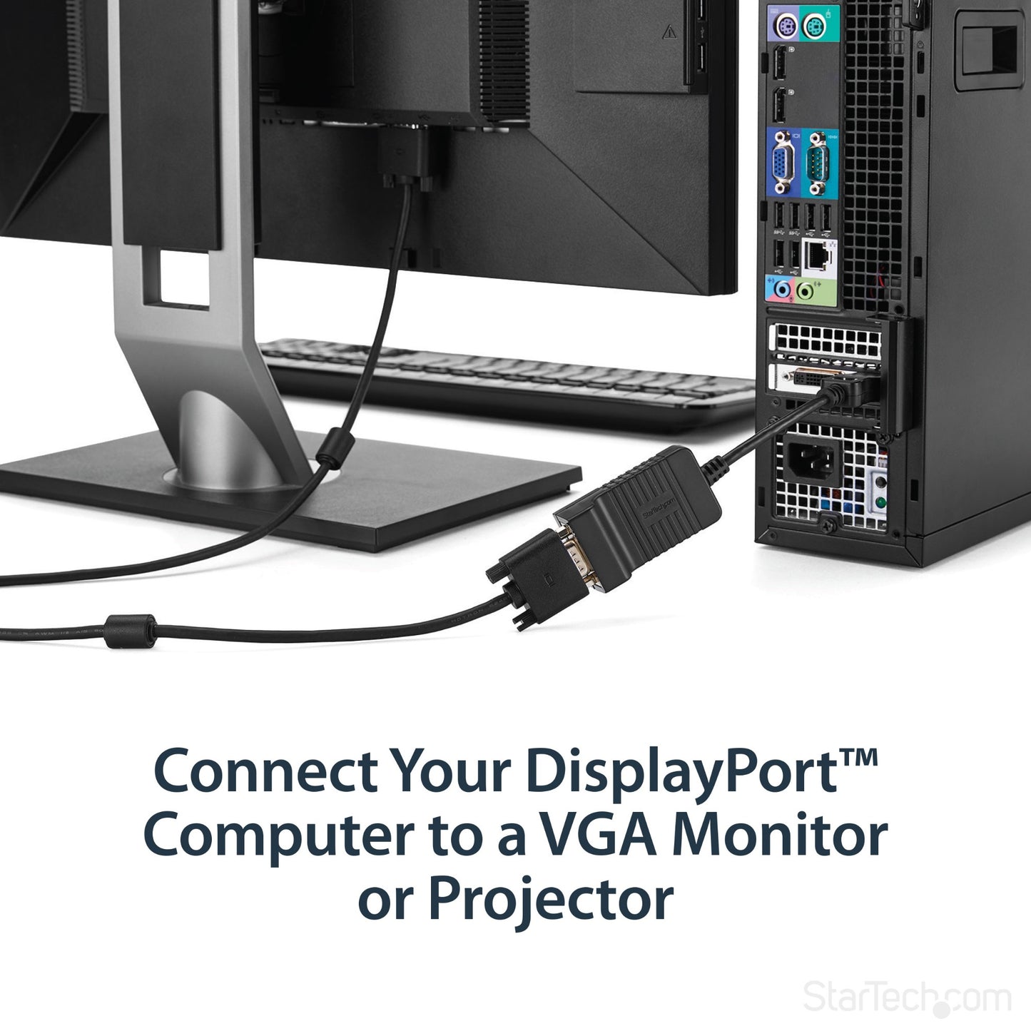 StarTech.com DisplayPort to VGA Adapter - Active DP to VGA Converter - 1080p Video Cable