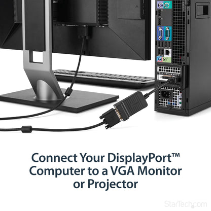StarTech.com DisplayPort to VGA Adapter - Active DP to VGA Converter - 1080p Video Cable