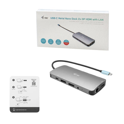 i-tec Metal Nano 3x USB-C Docking Station 100W