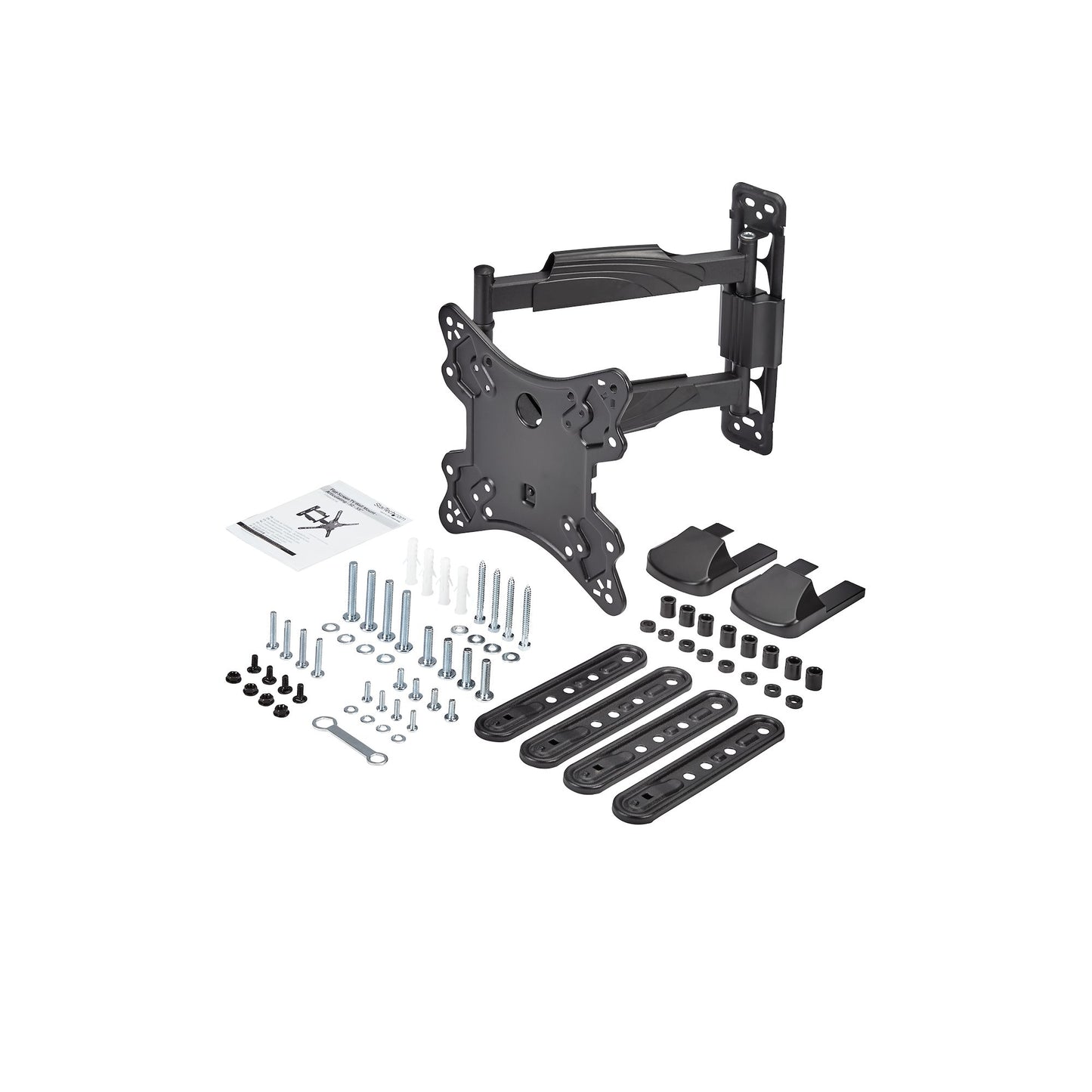 StarTech.com Full Motion TV Wall Mount - 32-55 inch (77lb/35kg) VESA Displays - Low