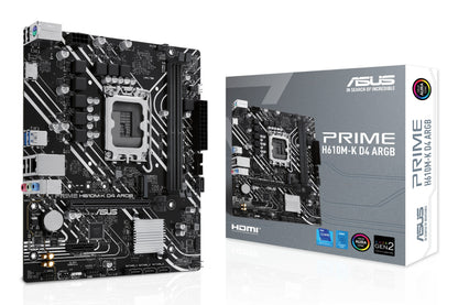 ASUS PRIME H610M-K D4 ARGB Intel H610 LGA 1700 micro ATX Motherboard