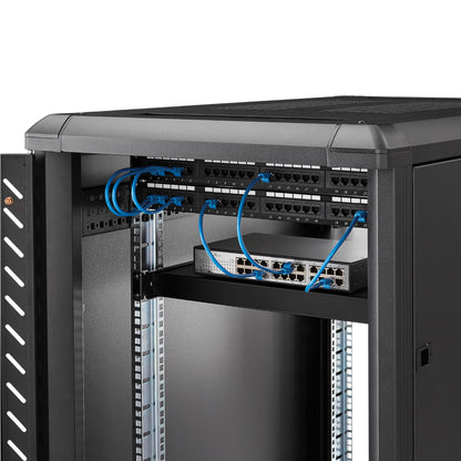 StarTech.com 1U 4-Post Adjustable Server Rack Mount Shelf - 330lbs(150 kg) - 19.5 to