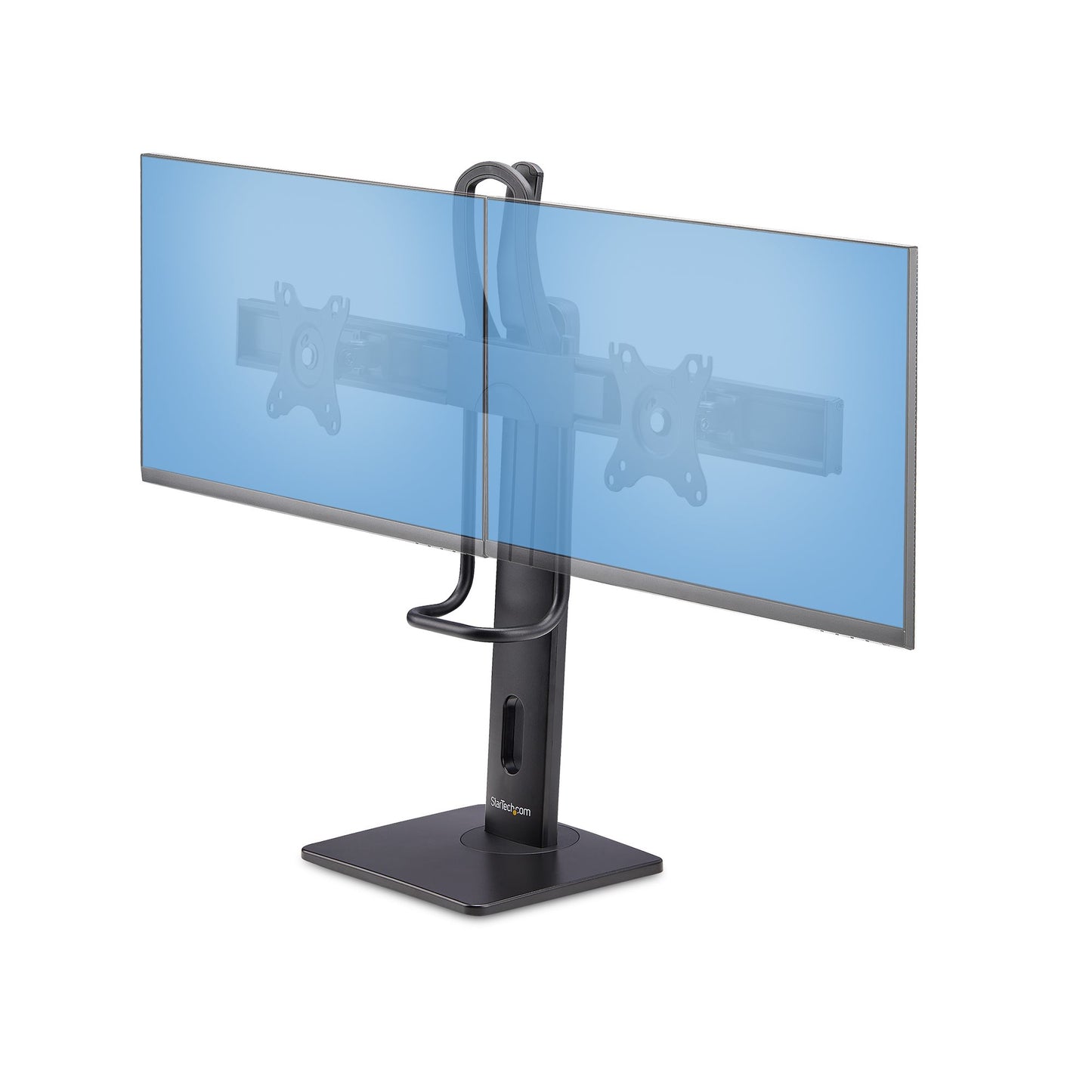 StarTech.com Crossbar Dual Monitor Desk Stand For Double 27-inch Screens, VESA Mount