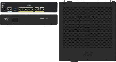 Cisco C921-4P wired router Gigabit Ethernet Black Networking