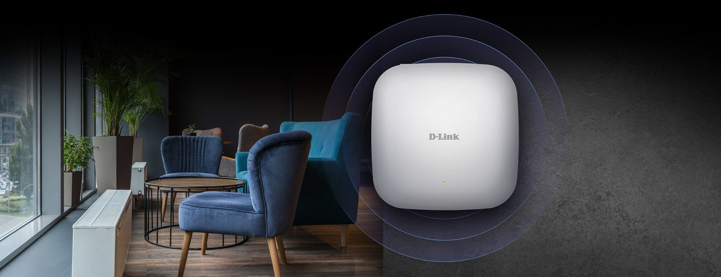 D-Link AX1800 Wi-Fi 6 Dual-Band PoE Access Point Networking