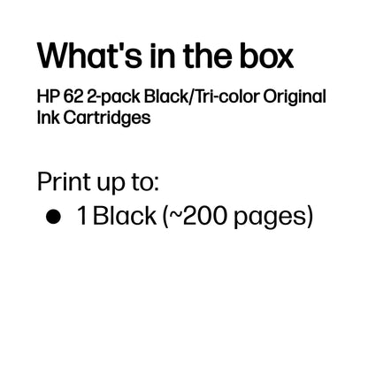 HP N9J71AE/62 Black Ink Cartridge (HP Envy 5640)