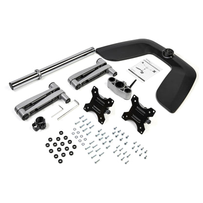 StarTech.com Dual Monitor Stand - Ergonomic Desktop Monitor Stand for up to 32" Mount