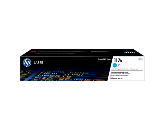 HP W2071A/117A Cyan Toner Cartridge (700 pages, HP Color Laser 150)