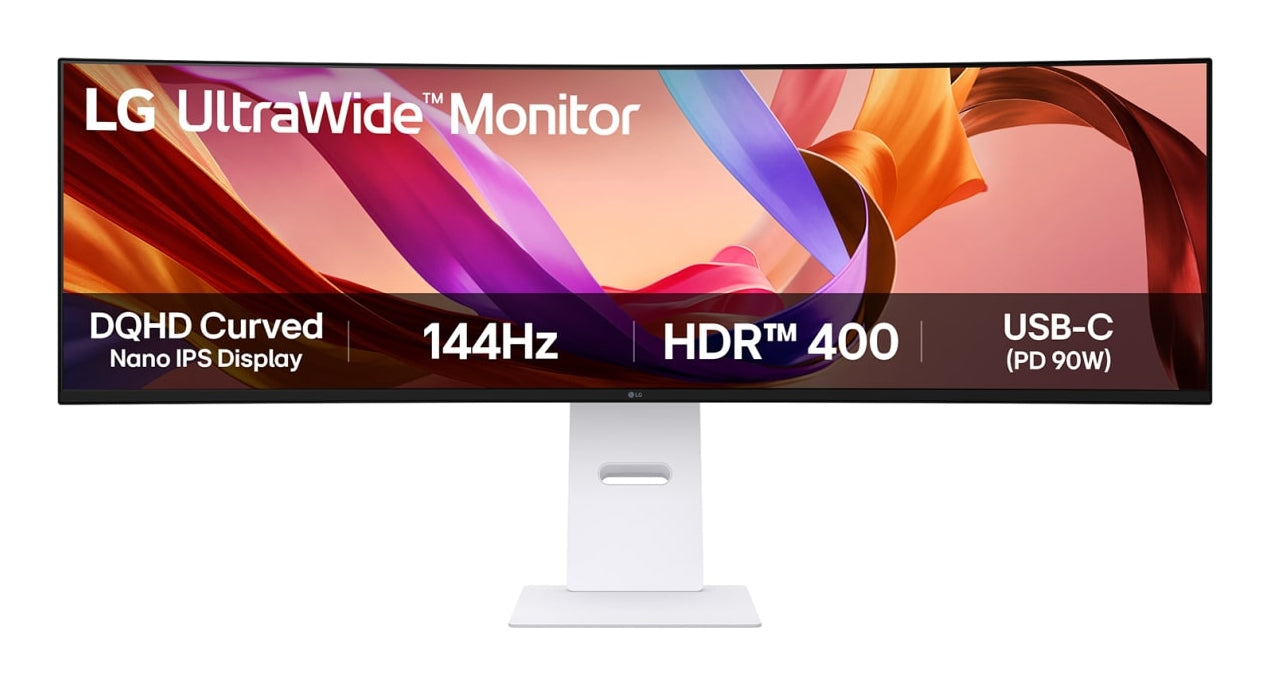 LG 49U950A-W 49" DQHD IPS 144Hz Curved Monitor