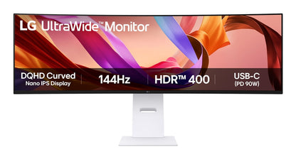 LG 49U950A-W 49" DQHD IPS 144Hz Curved Monitor