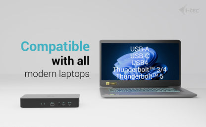 i-tec Universal Intelligent Display USB-C Docking Station 100W